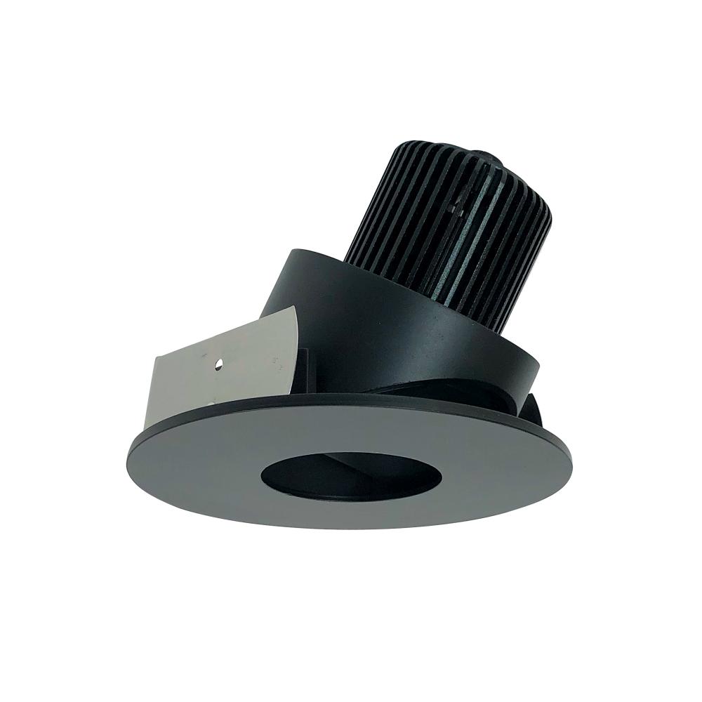 4" Iolite LED Round Adjustable Pinhole, 800lm / 14W, Comfort Dim, Black Pinhole / Black Flange