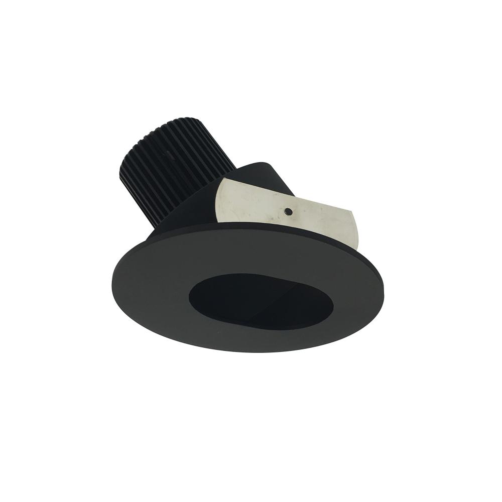 4" Iolite LED Round Adjustable Slot Aperture, 800lm / 14W, Comfort Dim, Black Slot Aperture /