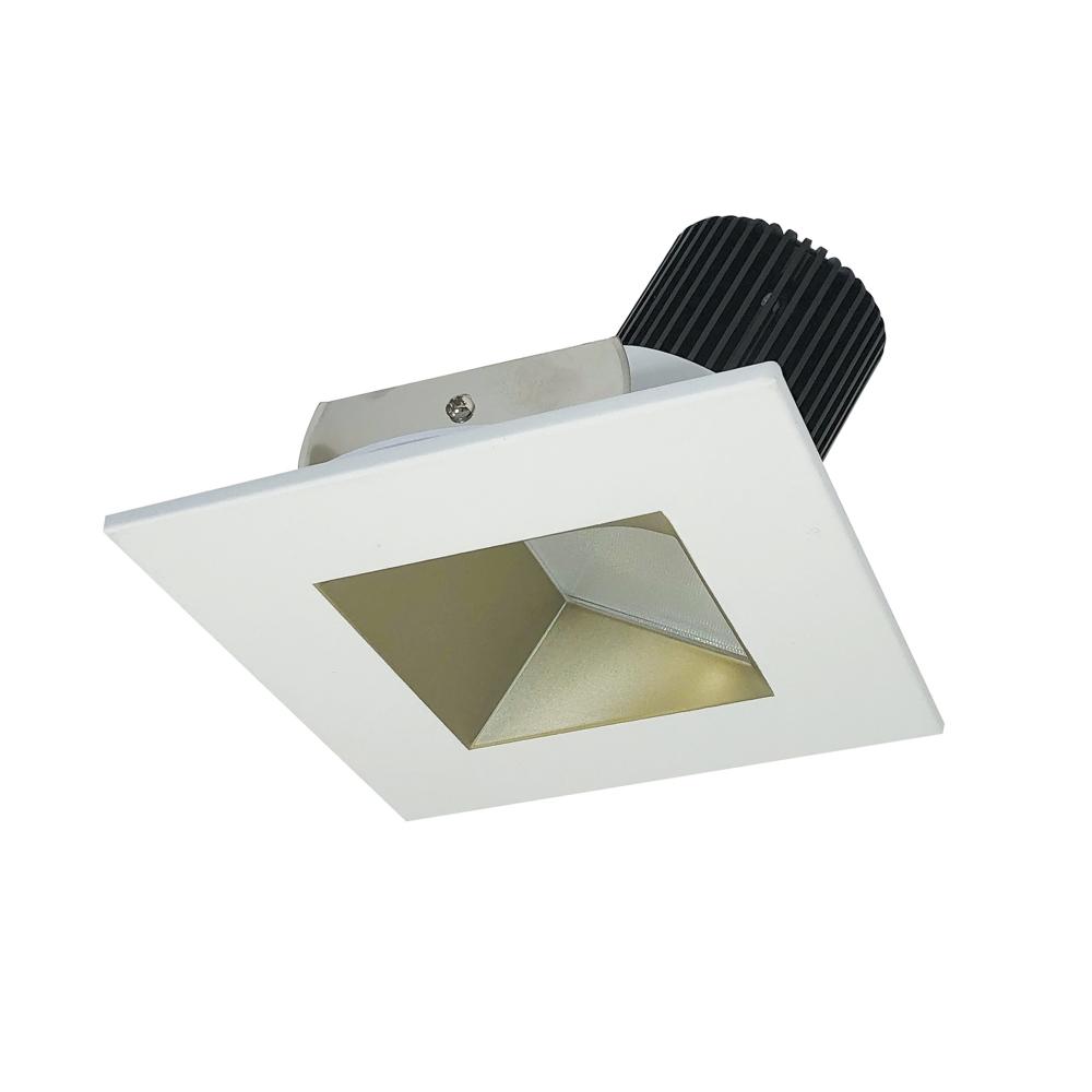 4" Iolite LED Square Wall Wash, 1000lm / 14W, 3000K, Champagne Haze Reflector / Matte Powder