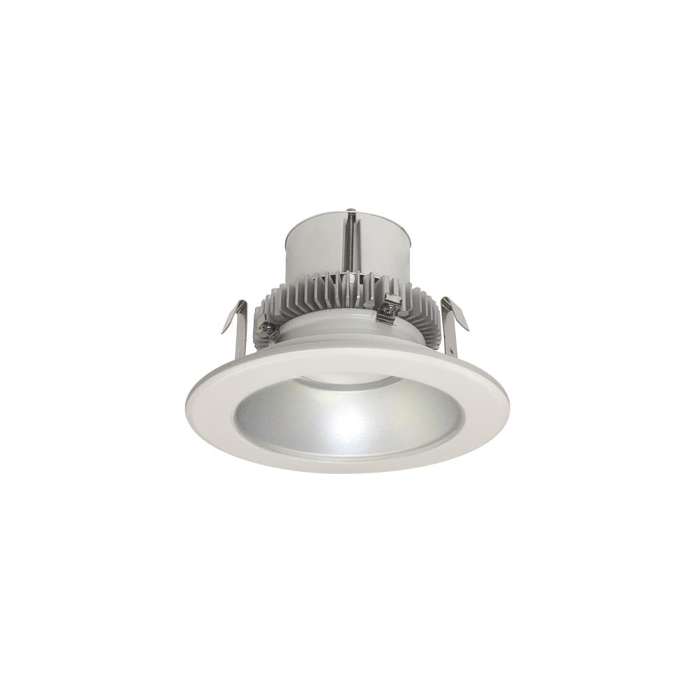 4" Cobalt Click Round Retrofit Reflector,750lm / 12W,2700K, Haze Reflector / White Flange