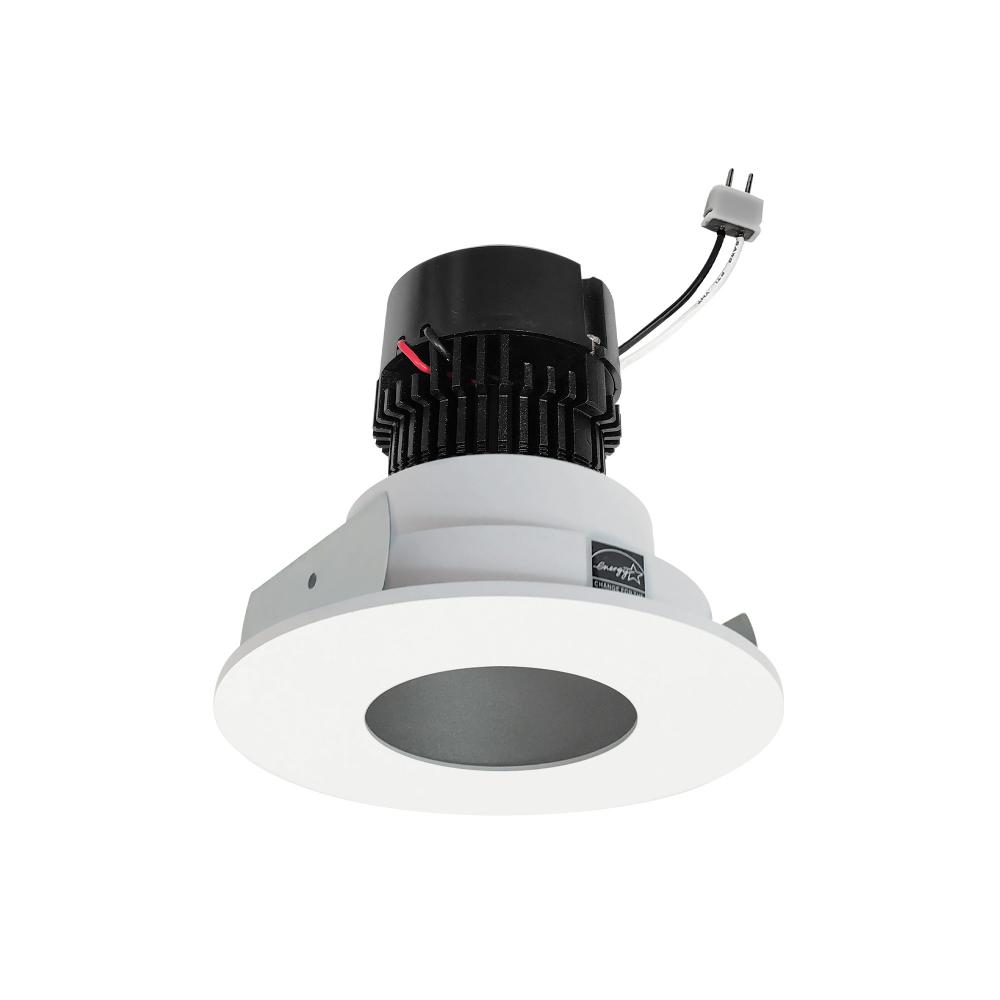 4" Pearl Low Voltage LED Round Pinhole Retrofit, 950lm / 11W, 2700K, Haze Pinhole / Matte Powder