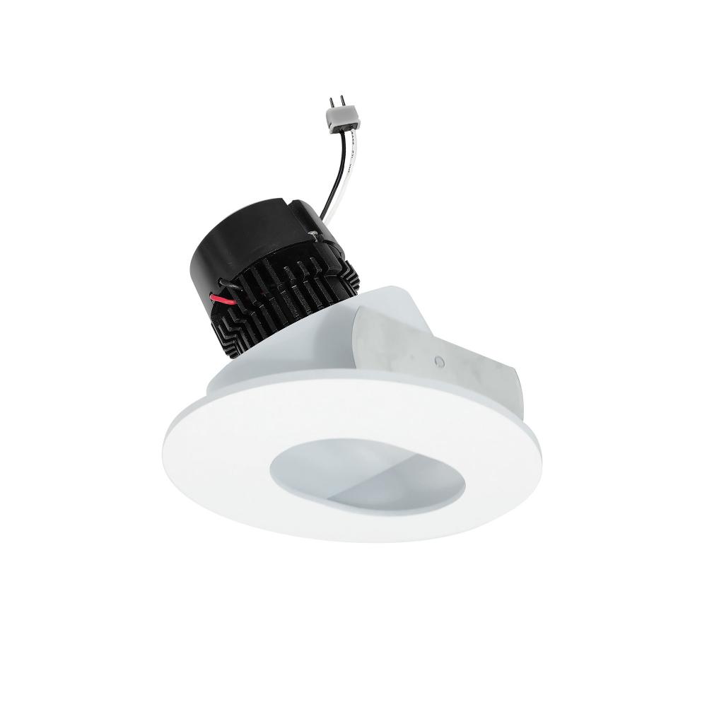 4" Pearl Low Voltage LED Round Adjustable Slot Aperture Retrofit, 600lm / 11W, Comfort Dim,