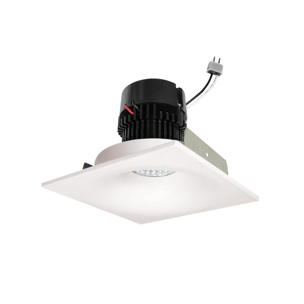 4" Pearl Low Voltage LED Square Bullnose Retrofit, 950lm / 11W, Comfort Dim, White Finish