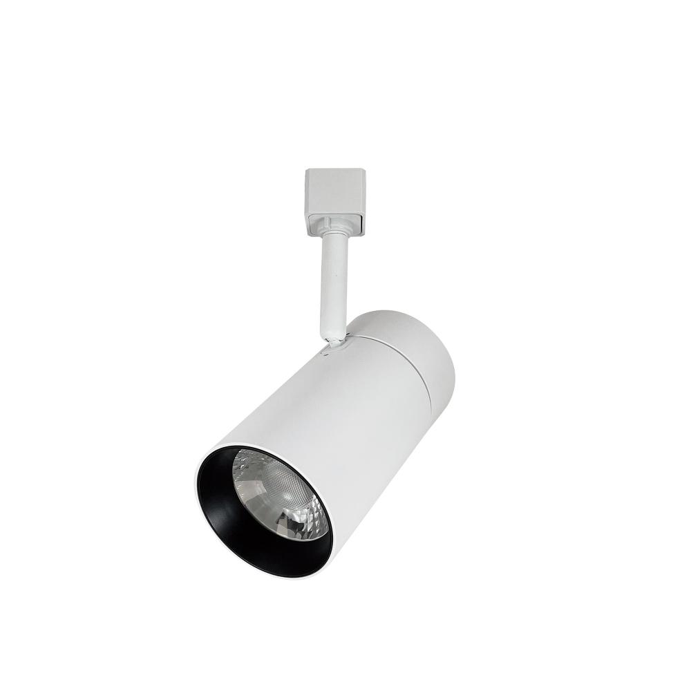 MAX LED Track Head, 2450lm / 25W, 3500K, Flood optic, White finish, J-Style