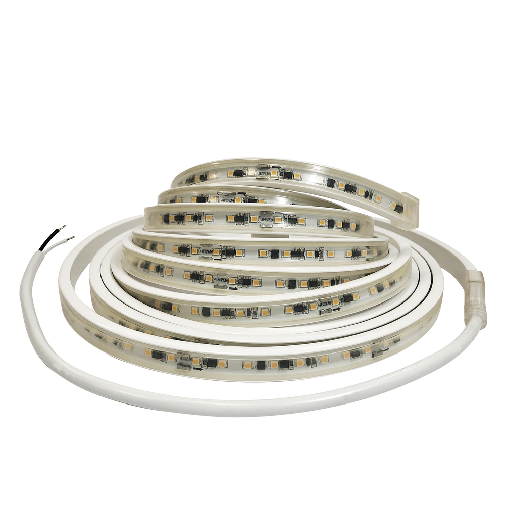 Custom Cut 18-ft 120V Continuous LED Tape Light, 330lm / 3.6W per foot, 4000K, w/ Mounting Clips and
