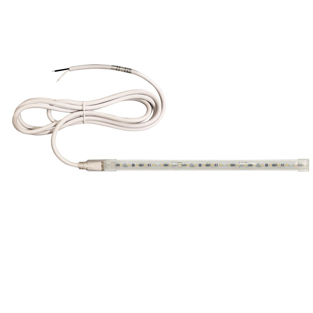 Custom Cut 25-ft 120V Continuous LED Tape Light, 330lm / 3.6W per foot, 4000K, w/ Mounting Clips and