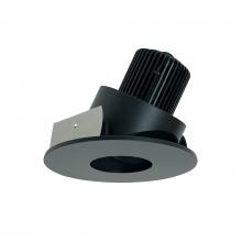 Nora NIO-4RPHACDXBB - 4" Iolite LED Round Adjustable Pinhole, 800lm / 14W, Comfort Dim, Black Pinhole / Black Flange