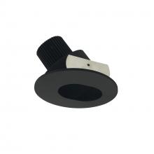 Nora NIO-4RSLCDXBB - 4" Iolite LED Round Adjustable Slot Aperture, 800lm / 14W, Comfort Dim, Black Slot Aperture /