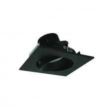 Nora NIO-4SCCDXBB - 4" Iolite LED Square Adjustable Cone Reflector, 800lm / 14W, Comfort Dim, Black Reflector /