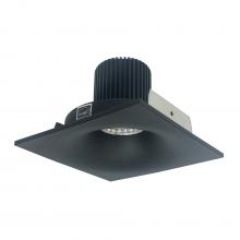 Nora NIO-4SNBCDXBB - 4" Iolite LED Square Bullnose, 800lm / 14W, Comfort Dim, Black Finish