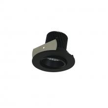 Nora NIOB-2RCCDXBB - 2" Iolite LED Round Adjustable Cone Reflector, 800lm / 14W, Comfort Dim, Black Reflector / Black