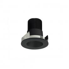 Nora NIOB-2RNDCCDXBB - 2" Iolite LED Round Reflector, 800lm / 14W, Comfort Dim, Black Reflector / Black Flange