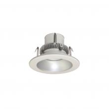 Nora NLCBC2-45127HZW/A - 4" Cobalt Click Round Retrofit Reflector,750lm / 12W,2700K, Haze Reflector / White Flange