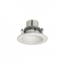 Nora NLCBC2-45227MPW/ALE4 - 4" Cobalt Click Round Retrofit Baffle, 750lm / 10W, 2700K, Matte Powder White Baffle / Matte