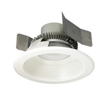 Nora NLCBC2-55227MPW/ALE4 - 5" Cobalt Click Round Retrofit Baffle, 750lm / 10W, 2700K, Matte Powder White Baffle / Matte