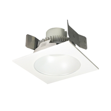 Nora NLCBC2-553CDMPW/A - 5" Cobalt Click Square Retrofit Reflector with Round Aperture, 900lm / 12W, Comfort Dim, Matte