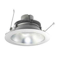 Nora NLCBC2-65130HZMPW/10 - 6" Cobalt Click Round Retrofit Reflector, 1000lm / 12W, 3000K, Haze Reflector / Matte Powder