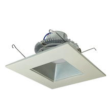 Nora NLCBC2-65630HZW/10 - 6" Cobalt Click Square Retrofit Reflector with Square Aperture, 1000lm / 12W, 3000K, Haze