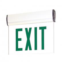Nora NX-810-LEDGMW - EXIT ADJ AC 1F GRN/MIR WHITE