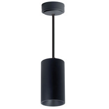 Nora NYLM-3STCDXBBLE4/48 - 3" iLENE 48" Stem Mount Mini Cylinder, 1300lm, 30W, Comfort Dim, Black, 120V Triac/ELV/0-10V