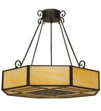 Meyda Green 123526 - 32.25"W Lakeside Semi-Flushmount