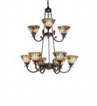 Meyda Green 241038 - 32" Wide Tiffany Roman 9 Light Chandelier
