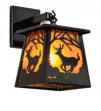 Meyda Green 244127 - 7.5" Wide Lone Deer Hanging Wall Sconce