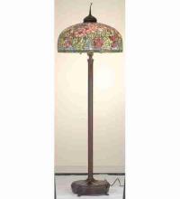 Meyda Green 66516 - 78" High Tiffany Oriental Poppy Floor Lamp