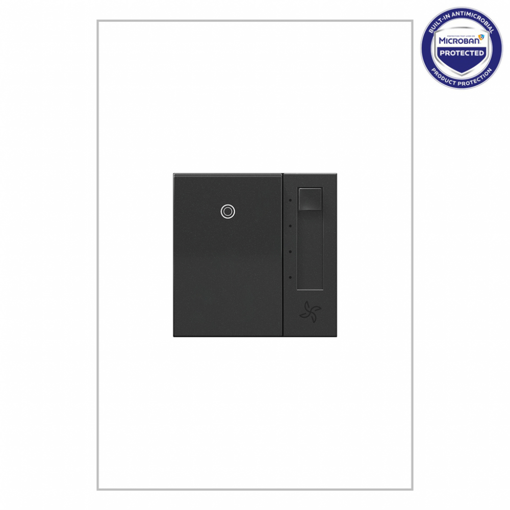 adorne Paddle Fan Speed Control Switch, Graphite, with Microban