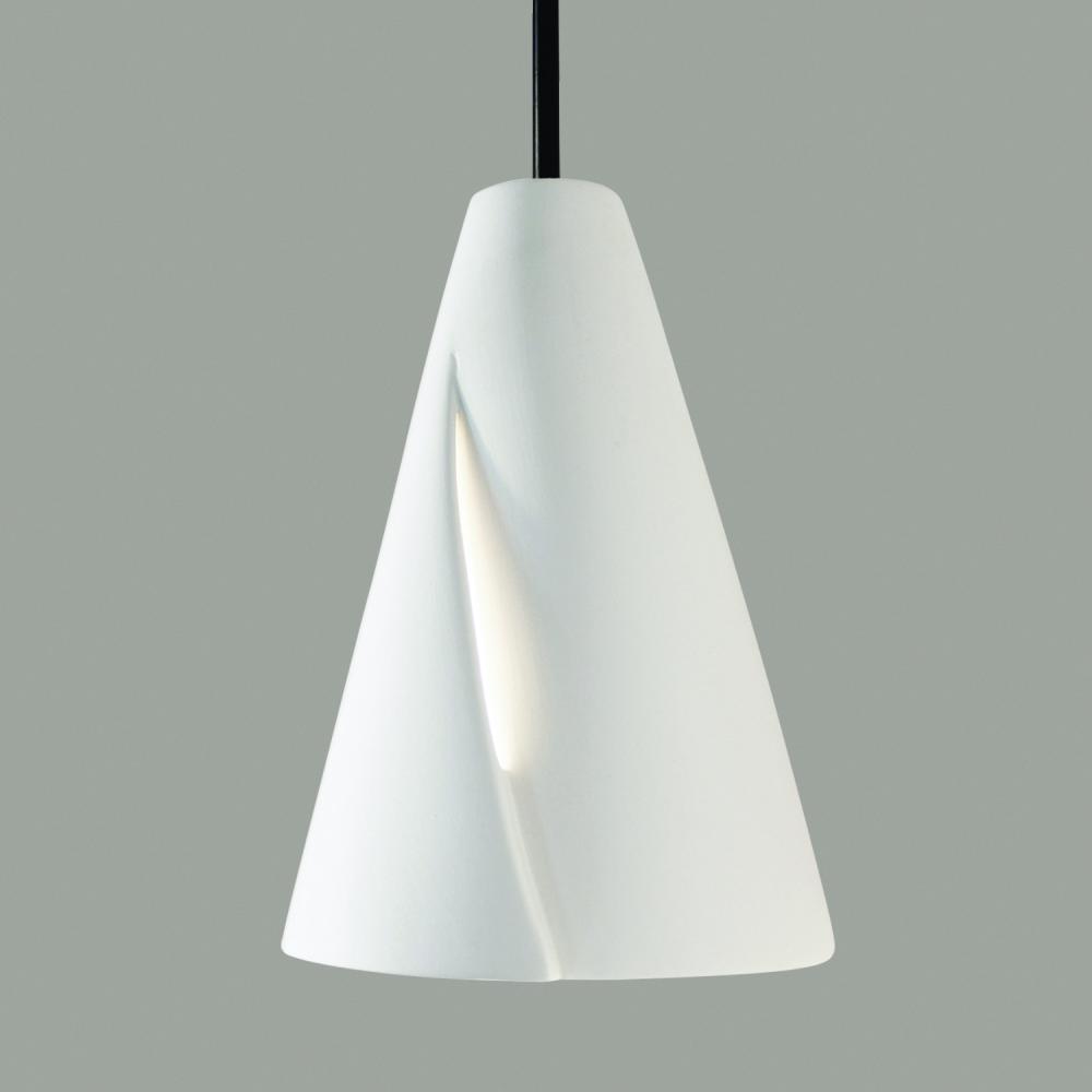 Whirl Mini Pendant: Clay (Black Cord & Canopy)