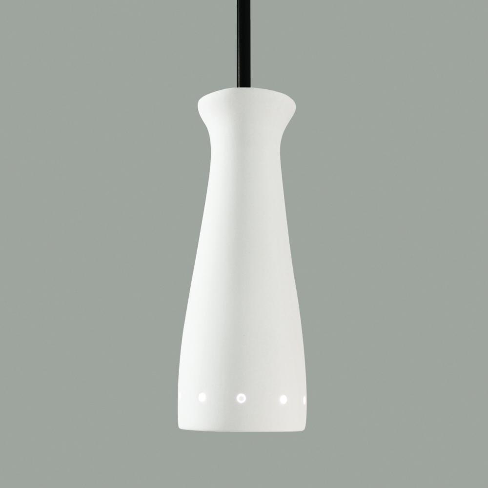 Pilsner Mini Pendant: Clay (Black Cord & Canopy)