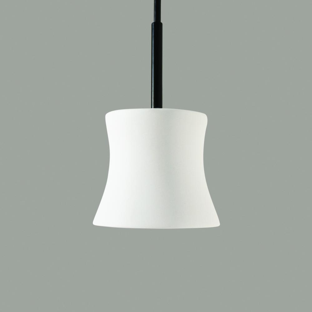 Sake Mini Pendant: Beige Granite (Black Cord & Canopy)