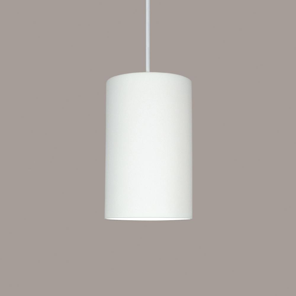 Andros Pendant: Graphite (White Cord & Canopy)