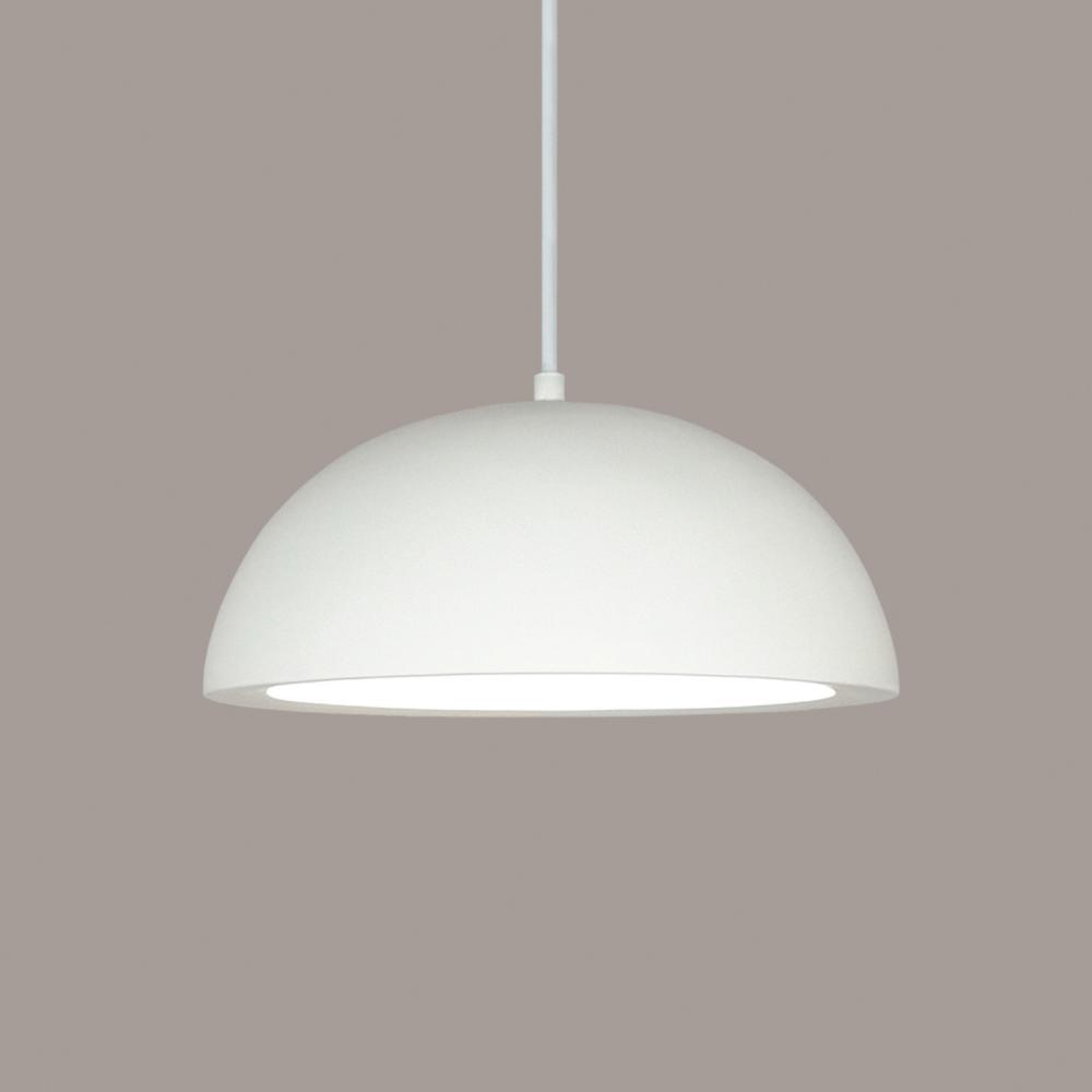 Gran Thera Pendant: Southern Hickory Burl (White Cord & Canopy)