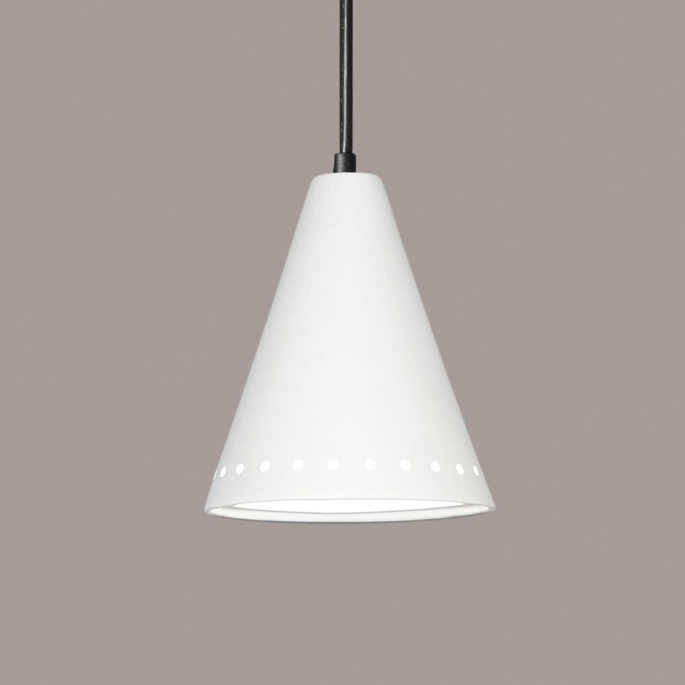 Greenlandia Pendant: Southern Hickory Burl (Black Cord & Canopy)