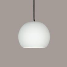 A-19 P1601-1LEDE26-B1-BCC - Bonaire Pendant: Southern Hickory Burl (E26 Base Dimmable LED (Bulb included)) (Black Cord & Canopy)