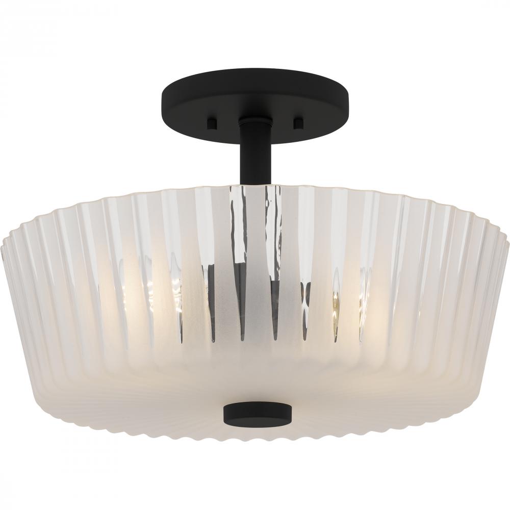 Gray Semi-Flush Mount