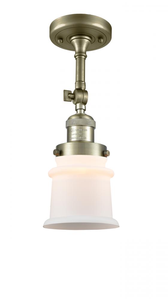 Canton - 1 Light - 5 inch - Antique Brass - Adjustable Semi-Flush Mount