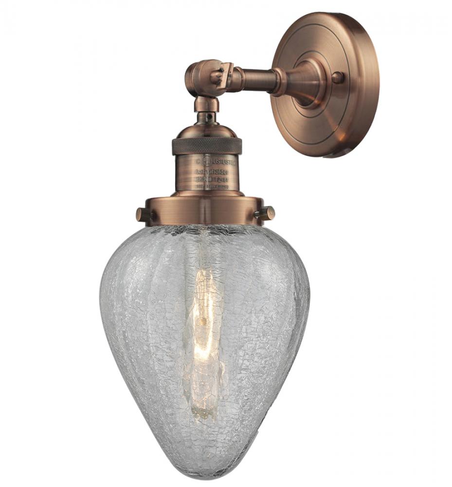 Geneseo - 1 Light - 7 inch - Antique Copper - Adjustable Sconce