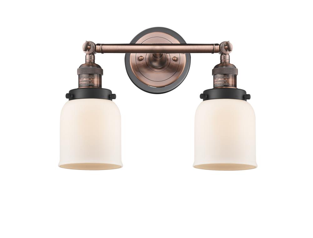 Bell - 2 Light - 16 inch - Antique Copper - Adjustable Bath Vanity Light