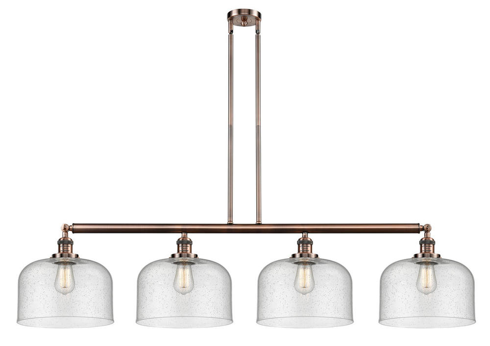 Bell - 4 Light - 54 inch - Antique Copper - Stem Hung - Island Light