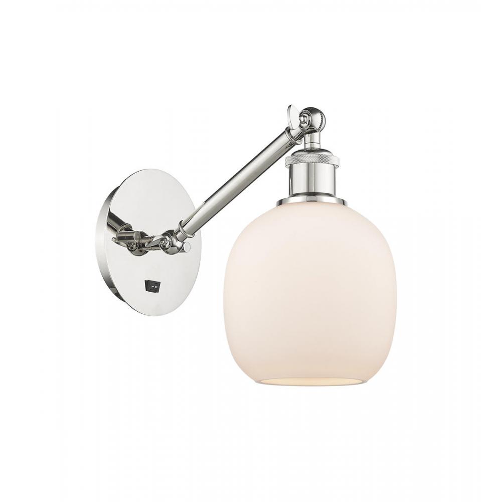 Belfast - 1 Light - 6 inch - Polished Nickel - Adjustable Sconce