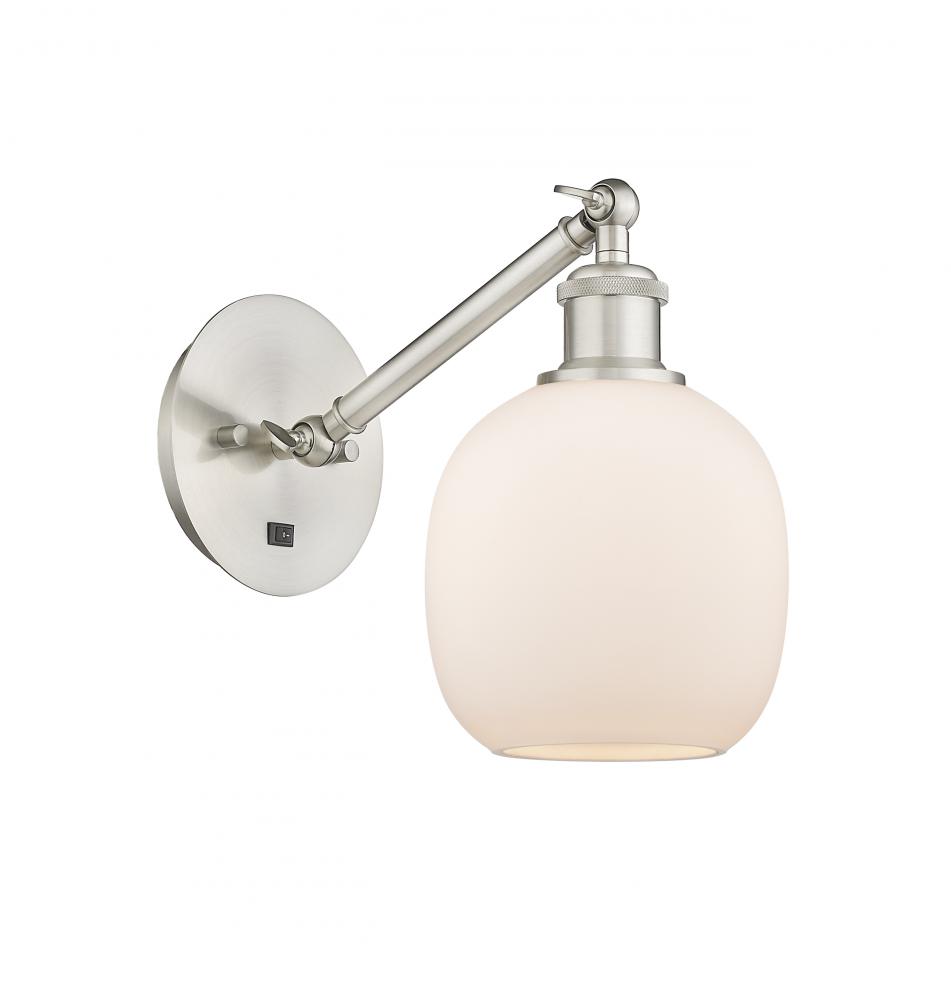 Belfast - 1 Light - 6 inch - Brushed Satin Nickel - Adjustable Sconce