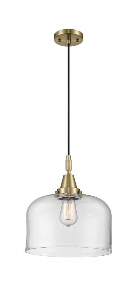 Bell - 1 Light - 12 inch - Antique Brass - Mini Pendant