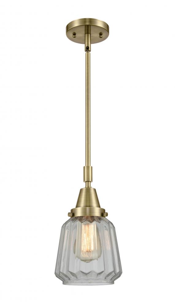 Chatham - 1 Light - 7 inch - Antique Brass - Mini Pendant