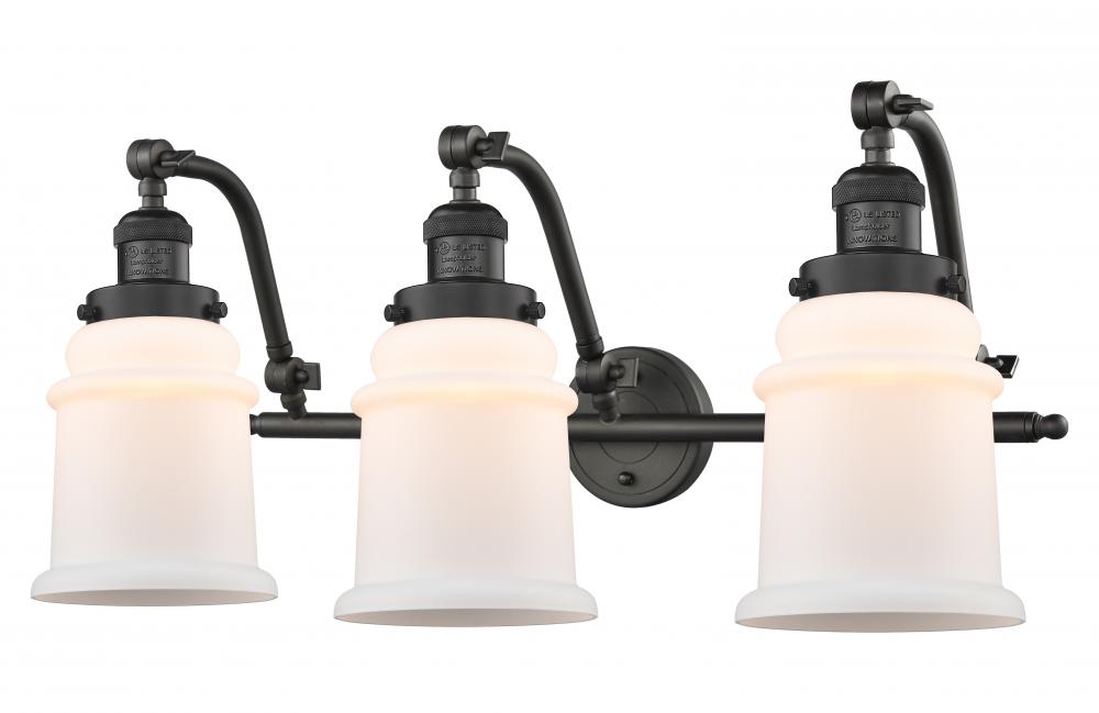 Canton - 3 Light - 28 inch - Oil Rubbed Bronze - Adjustable Bath Vanity Light