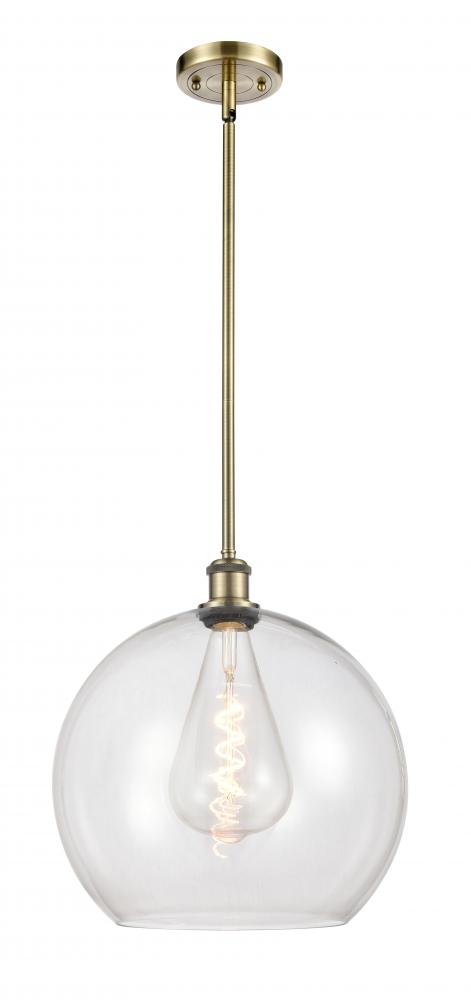 Antique Finish Innovations 516-1S-AB-G802-LED Transitional LED Mini Pendant from Ballston Collection in Brass