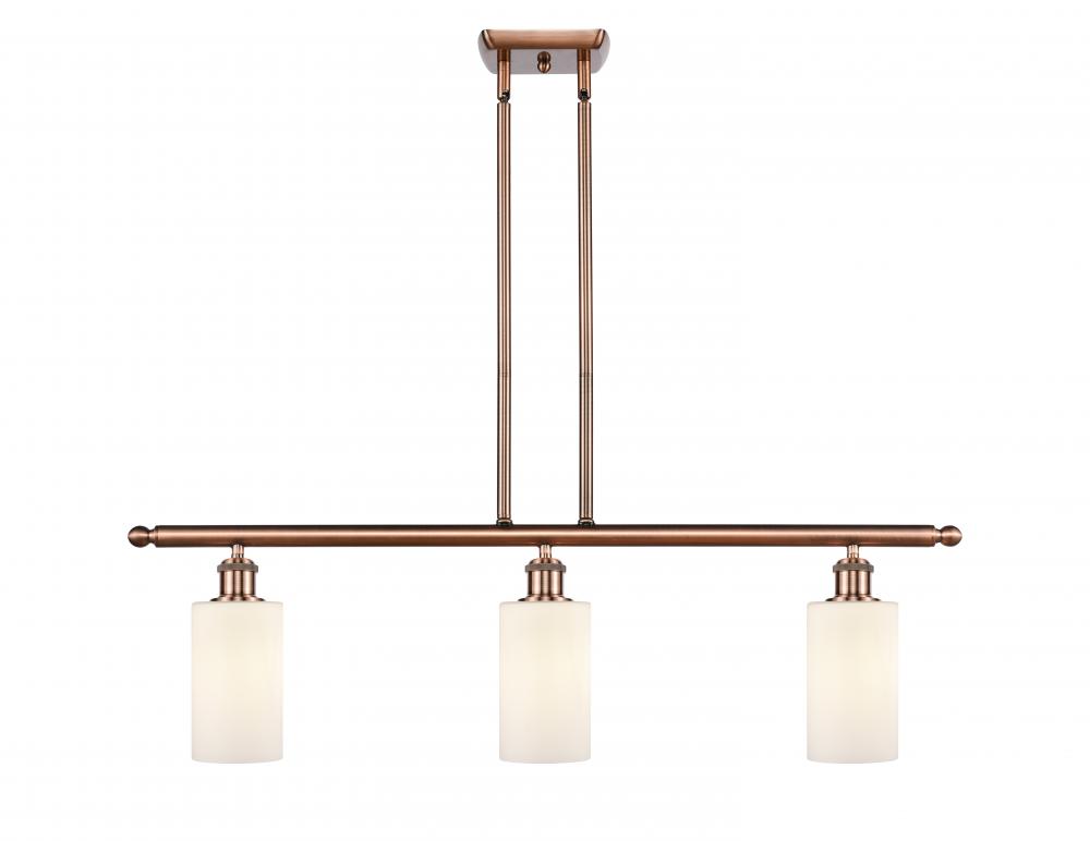 Clymer - 3 Light - 36 inch - Antique Copper - Cord hung - Island Light