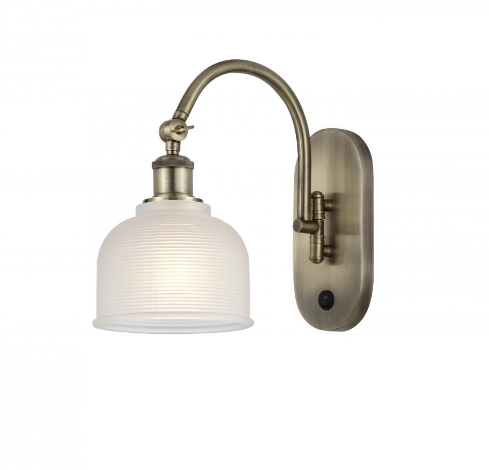 Dayton - 1 Light - 6 inch - Antique Brass - Adjustable Swing Arm