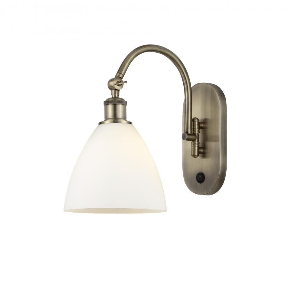 Bristol - 1 Light - 8 inch - Antique Brass - Adjustable Swing Arm
